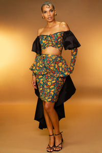 Laura Peplum Cocktail Set