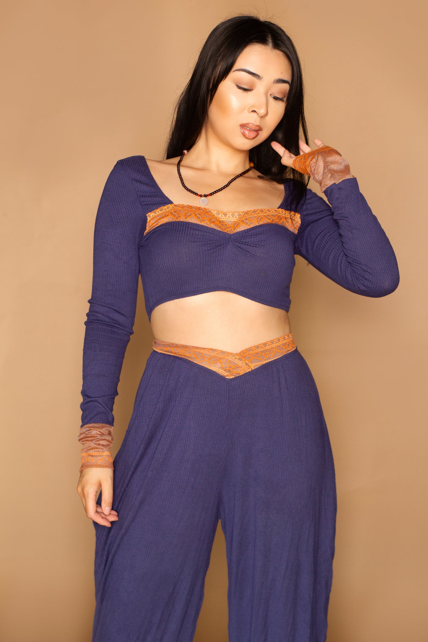 Jorani Sweetheart Lyocell Crop Top