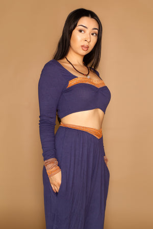 Jorani Sweetheart Lyocell Crop Top