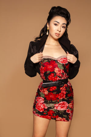 Roz Taffeta Cropped Jacket