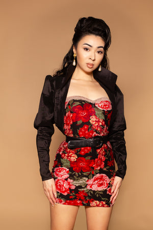 Roz Taffeta Cropped Jacket