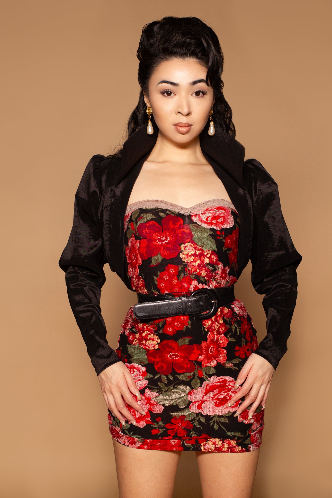 Roz Taffeta Cropped Jacket