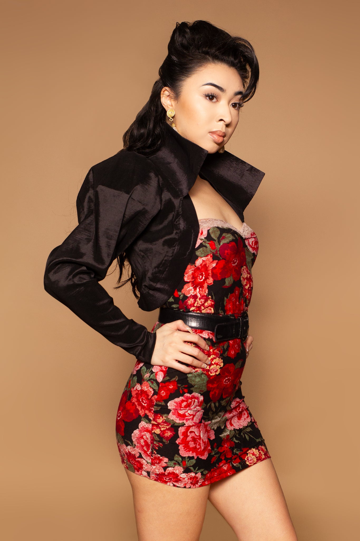 Roz Taffeta Cropped Jacket