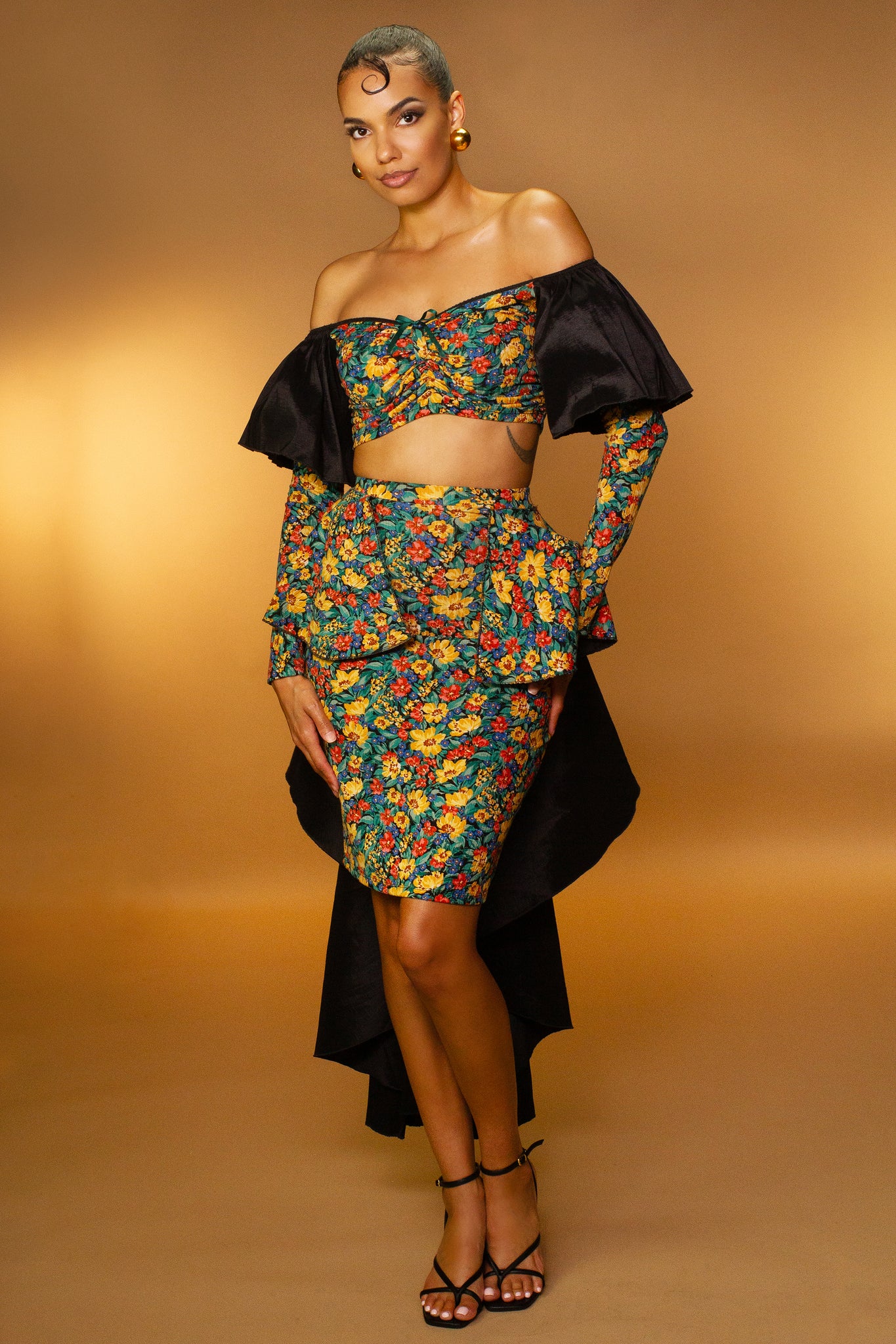 Laura Peplum Cocktail Set