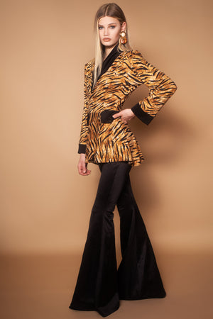 Bengal Blaze Faux Blazer Dress