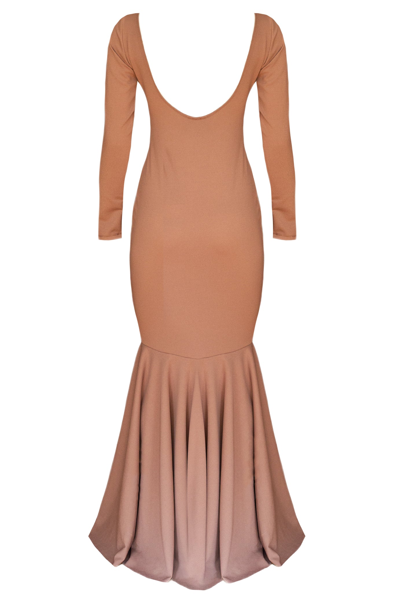 Sloan Dusty Rose Crepe Mermaid Dress