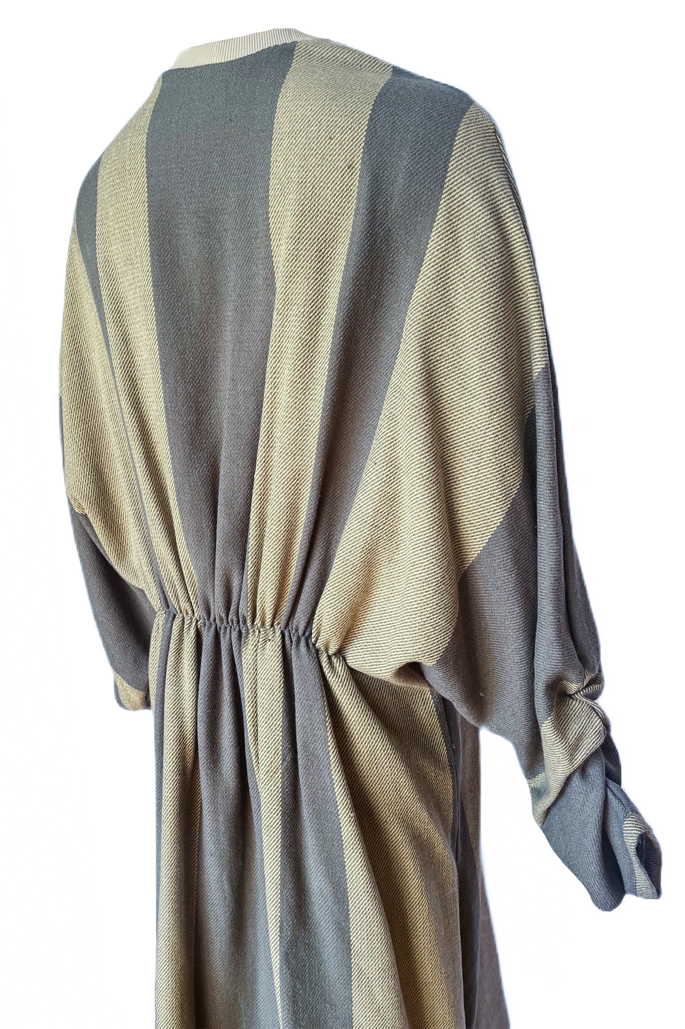Inez Wool Blend Ruched Kaftan
