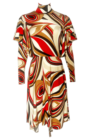 Maude Psychedelic High Low Dress