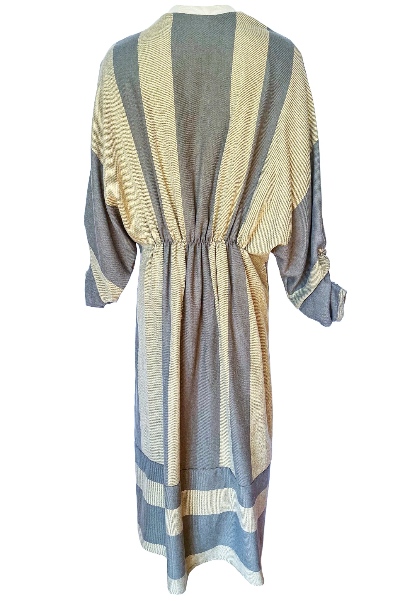 Inez Wool Blend Ruched Kaftan