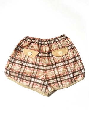 Marvin Plaid Highwaist Mesh Ringer Shorts