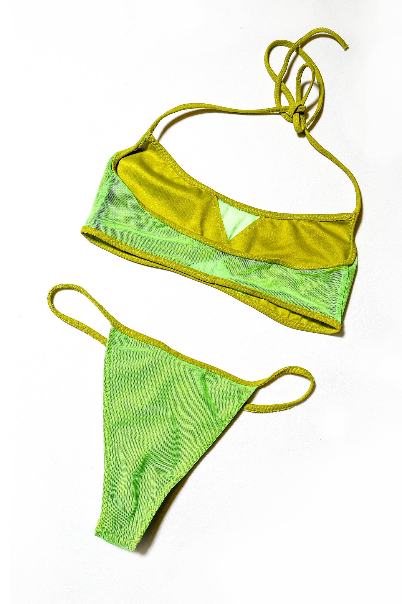 Nia Neon Green Mesh Swimsuit