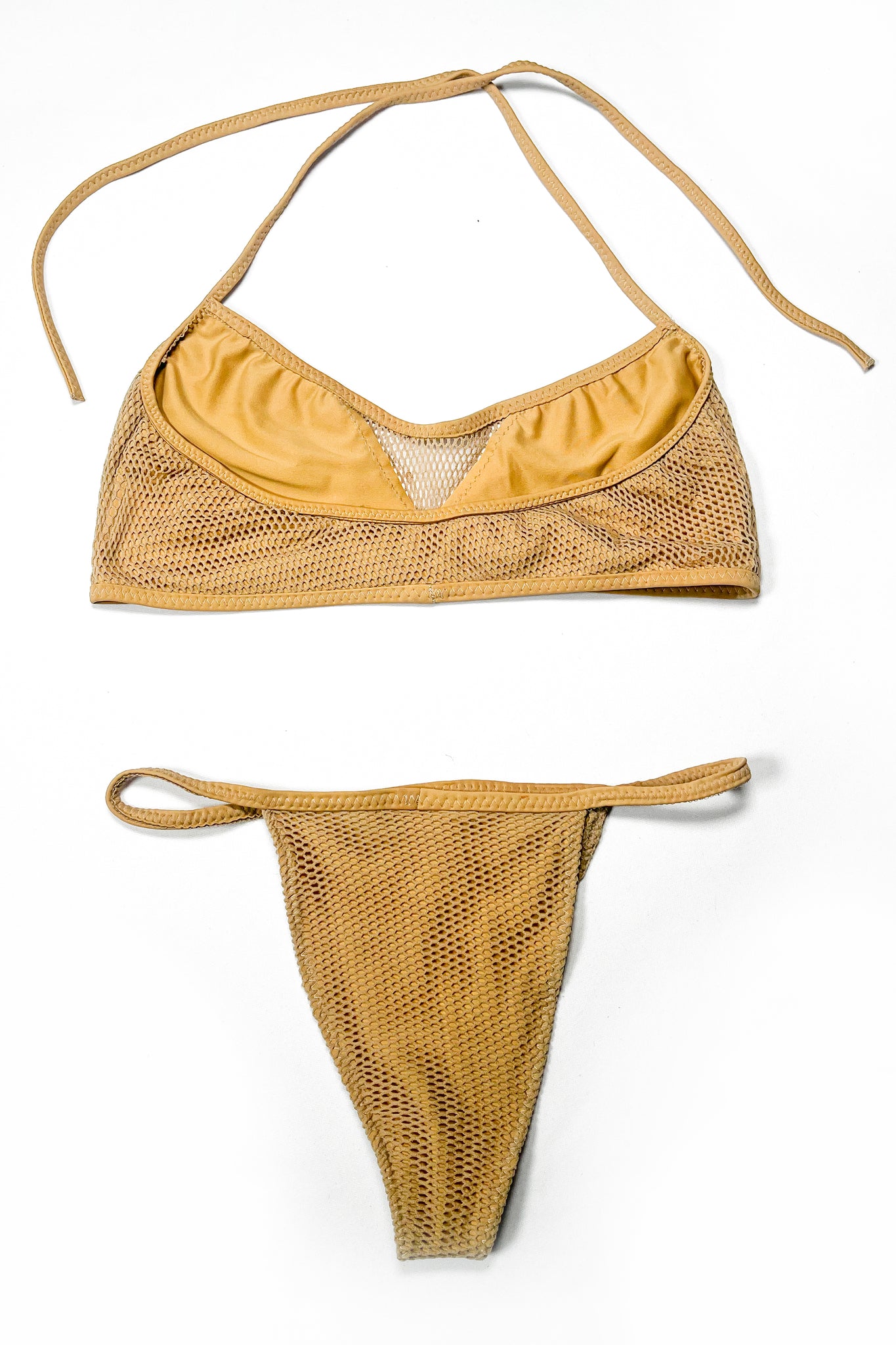 Nia Nude Fishnet Swimsuit