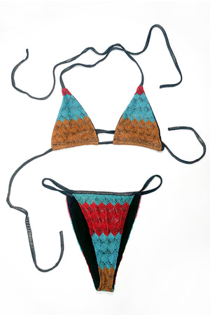 Milo Crochet Metallic Lined Bikini