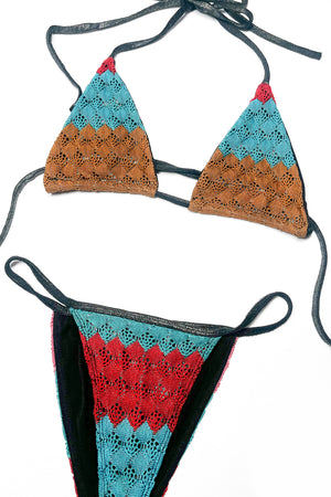 Milo Crochet Metallic Lined Bikini
