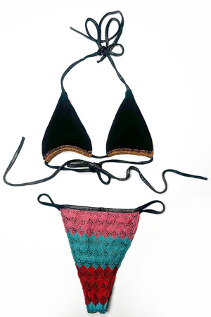 Milo Crochet Metallic Lined Bikini – Iconoclasp
