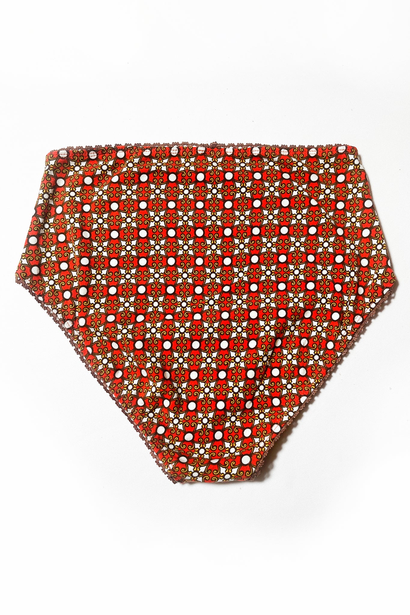 Mod Highwaist Retro Print Panty Small